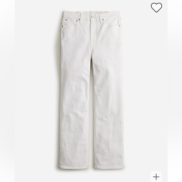 J Crew Slim Demi-Boot Jean in White Wash, NWT - Picture 2 of 3